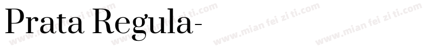Prata Regula字体转换